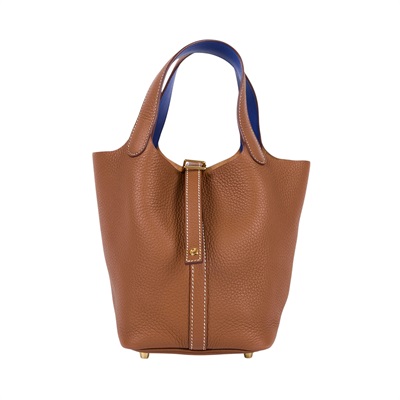 愛馬仕 Hermès Picotin Lock 18 菜籃子包 PT18 U刻 金棕PICONTIN18 原廠盒子/防塵袋/購買證明影本/鎖組