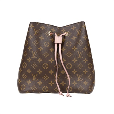 路易威登 LOUIS VUITTON NéoNoé MM 經典帆布 肩背 水桶包 粉紅色 M44022 原花粉NEO NOE 防塵袋