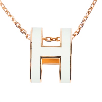 愛馬仕 Hermès Pop H 墜飾 POPHP GD0252 氣泡綠POP H項鍊 原廠盒子
