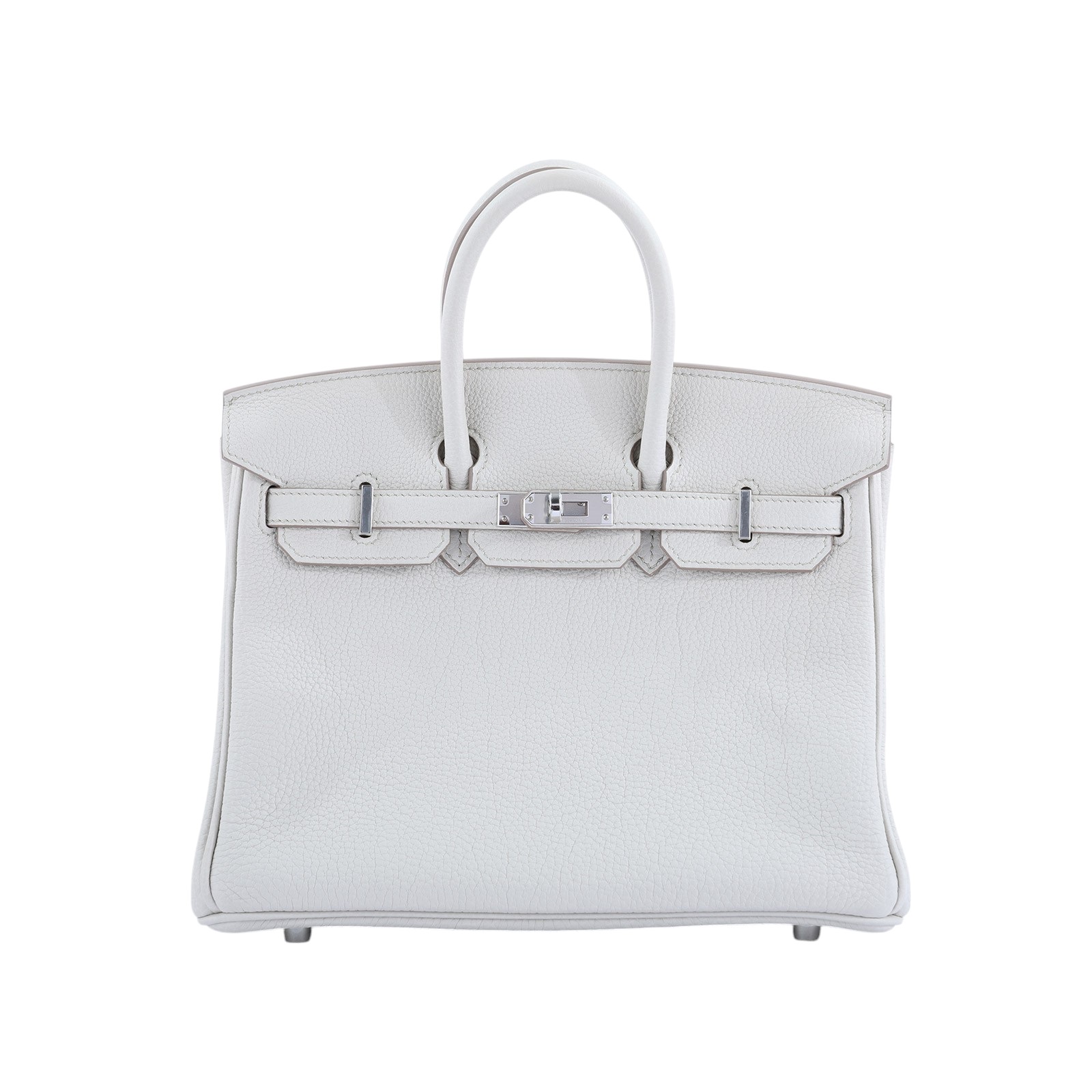 愛馬仕 Hermès Birkin Bag 柏金包 25 BK25 K刻 冰川白8L BETON BIRKIN25 TOGO 原廠盒子/防塵袋/鎖組