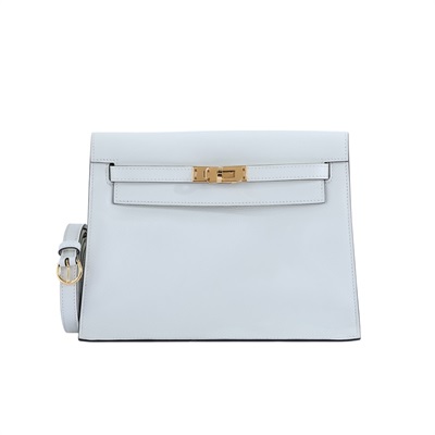 愛馬仕 Hermès Kelly Danse 側背 斜背 後背 肩背包 KLD B刻 白KELLY DANSE 原廠盒子/防塵袋/背帶