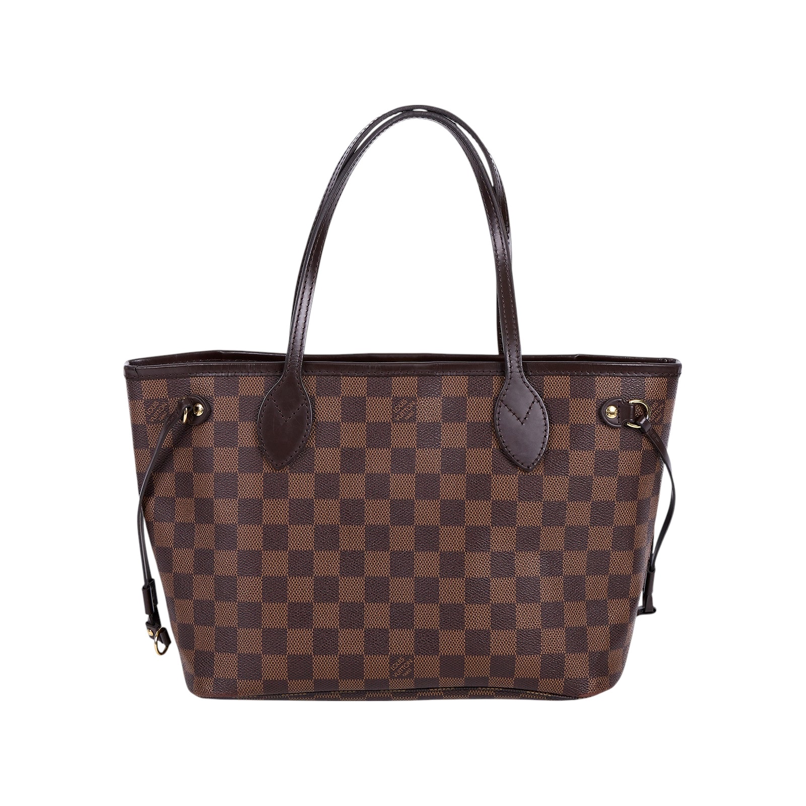 路易威登 LOUIS VUITTON 棕棋盤 Neverfull PM 托特包 N41359 晶片款 棕棋盤格Neverfull PM 無附屬品