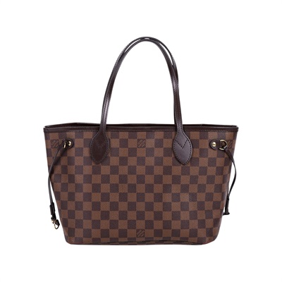 路易威登 LOUIS VUITTON 棕棋盤 Neverfull PM 托特包 N41359 晶片款 棕棋盤格Neverfull PM 無附屬品
