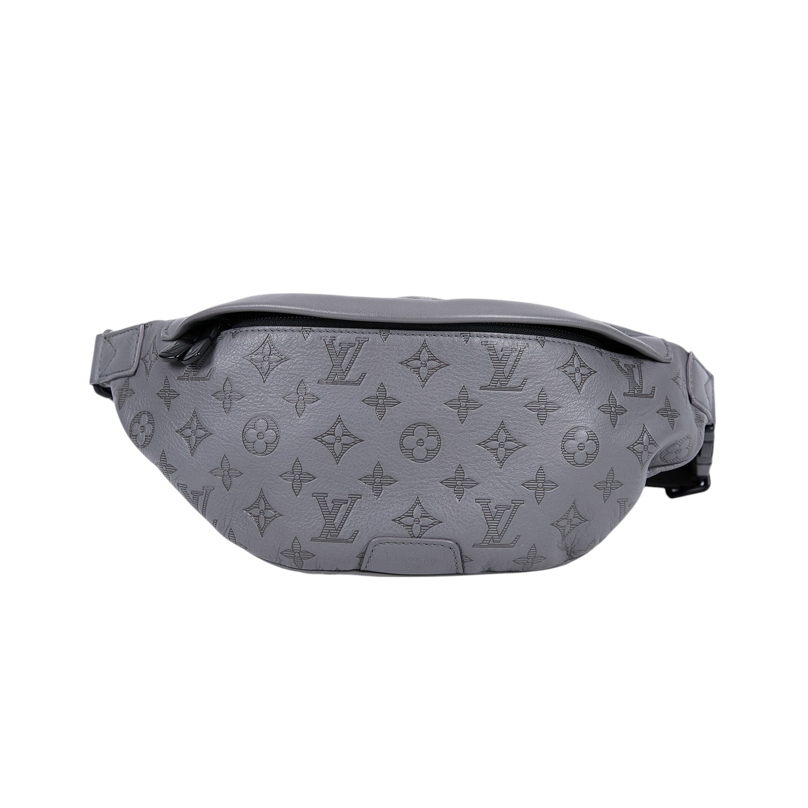 路易威登 LOUIS VUITTON Discovery 腰包 灰色 M46108 晶片款 灰壓紋DISCOVERY腰包 原廠盒子