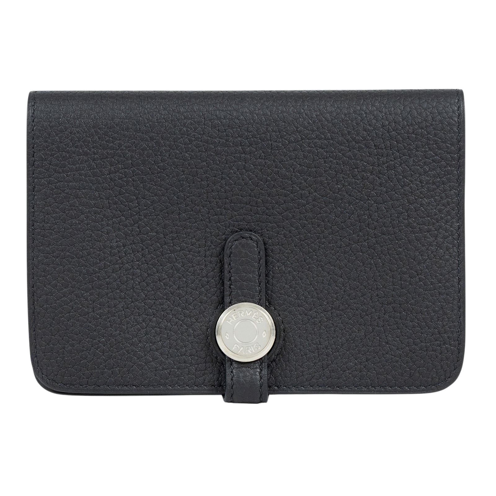 愛馬仕 Hermès Dogon 錢包 短夾 DOGONB T刻 黑DOGON COMPACT 短夾 TOGO 原廠盒子