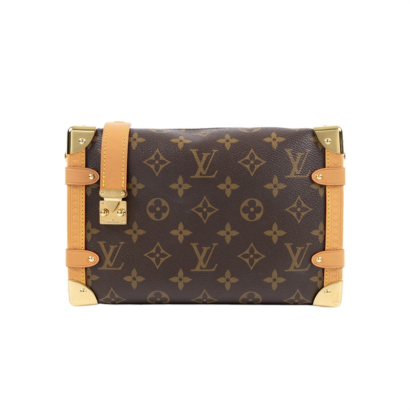 路易威登 LOUIS VUITTON Side Trunk MM 老花 手提 肩背 箱包 M46358 晶片款  原廠盒子/防塵袋/背帶
