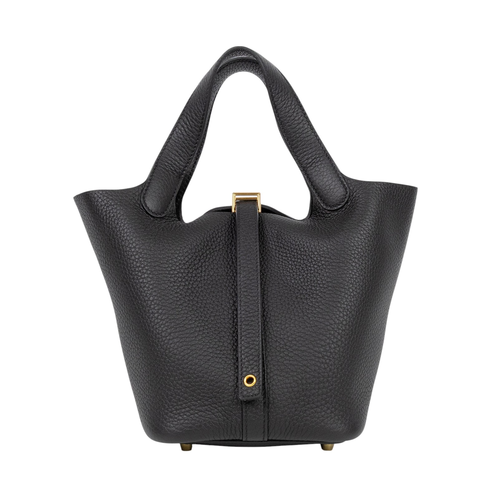 愛馬仕 Hermès Picotin Lock 18 菜籃子包 PT18 U刻 黑金PICOTIN 18 原廠盒子/防塵袋/鎖組