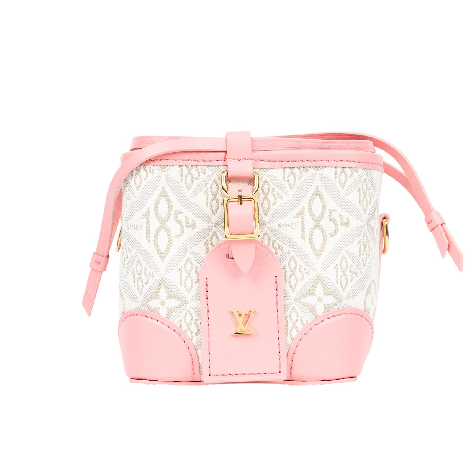 路易威登 LOUIS VUITTON Noé Purse 束口水桶包 M81112 晶片款 粉色1854系列NOÉ PURSE水桶小包 無附屬品