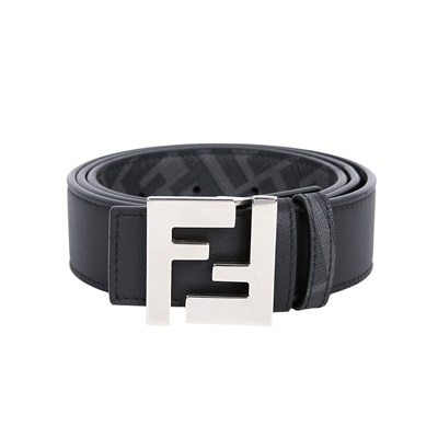 芬迪 FENDI FF方形腰帶 雙面皮帶 7C0424AGR9_90 FF雙面皮帶 90CM 原廠盒子