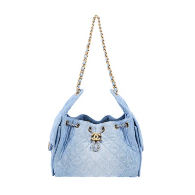 香奈兒 CHANEL 25 小型包 AS5293 晶片款 單寧金25包 小號 防塵袋