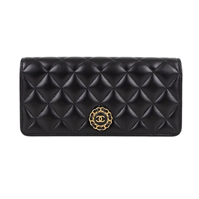 香奈兒 CHANEL VIC禮 手拿包  黑手拿包 無附屬品