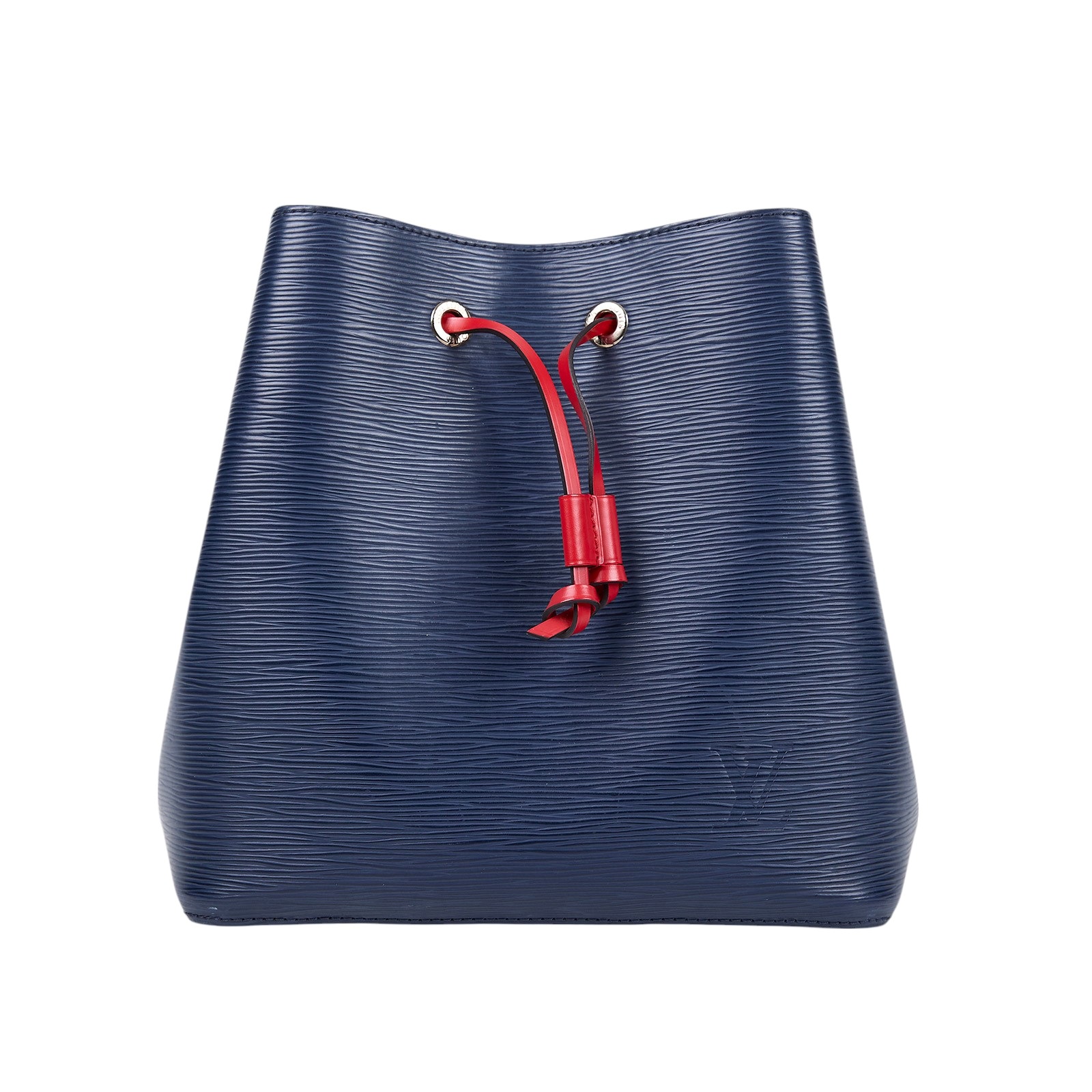 路易威登 LOUIS VUITTON NéoNoé Epi皮革 撞色束口斜 肩背水桶包 M54367 藍紅EPI水桶包 背帶