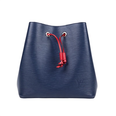 路易威登 LOUIS VUITTON NéoNoé Epi皮革 撞色束口斜 肩背水桶包 M54367 藍紅EPI水桶包 背帶