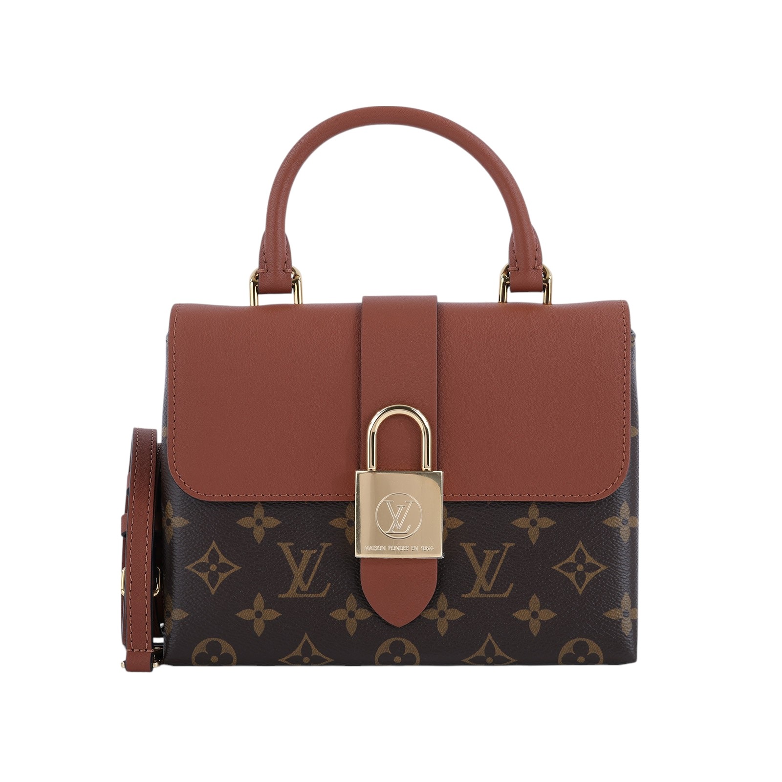 路易威登 LOUIS VUITTON Locky BB 手提包 焦糖色 M44654 晶片款 原花LOCKY BB 防塵袋/背帶