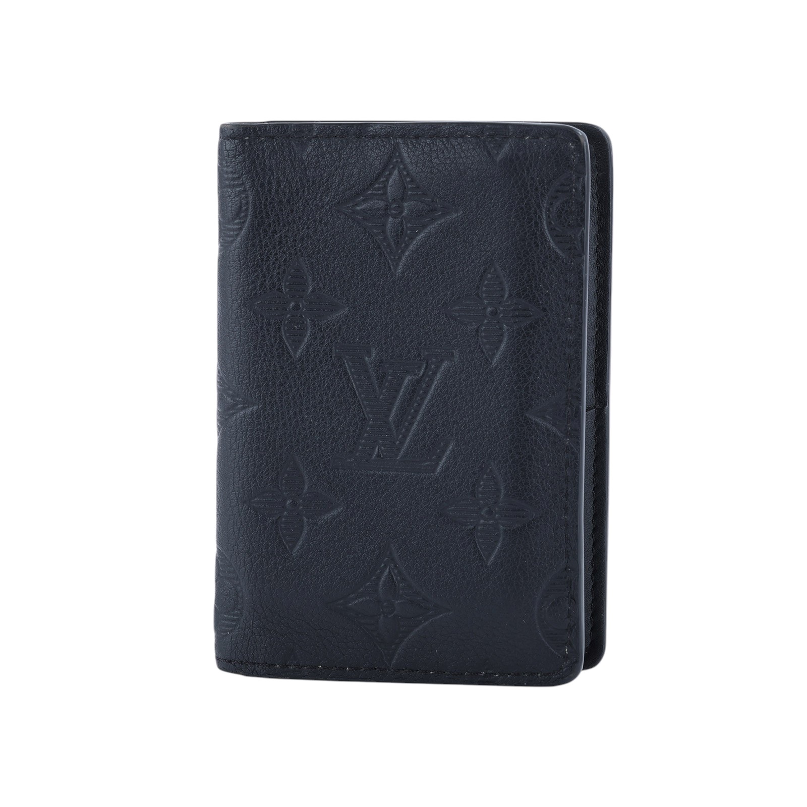 路易威登 LOUIS VUITTON 袋裝萬用錢包 灰色 M81382 晶片款 黑SHADOW卡夾 無附屬品