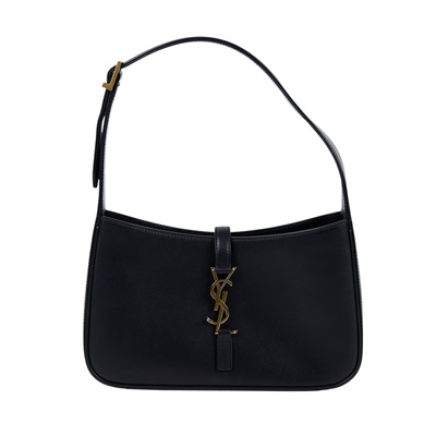 聖羅蘭 YSL SAINT LAURENT LE 5 À 7 滑面皮革 HOBO 手袋 手提包 6572282R20W 黑金 Le 5 A 7HOBO 防塵袋
