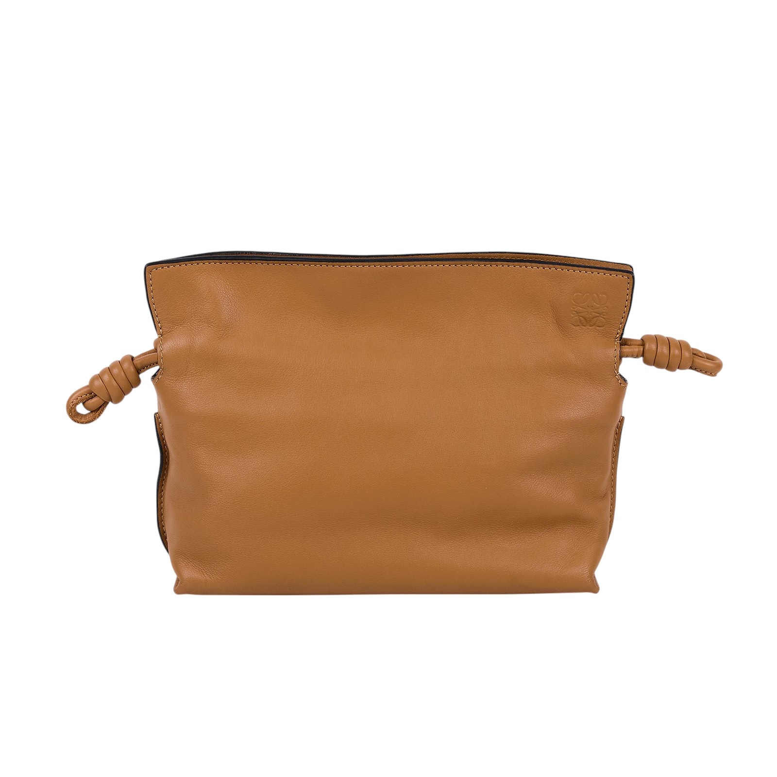 羅意威 LOEWE Mini Flamenco clutch 小牛皮 迷你 肩背包 A411FC2X73 焦糖FLAMENCO MINI 防塵袋/購買證明