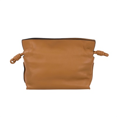 羅意威 LOEWE Mini Flamenco clutch 小牛皮 迷你 肩背包 A411FC2X73 焦糖FLAMENCO MINI 防塵袋/購買證明