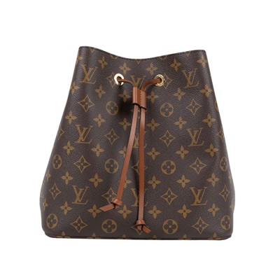路易威登 LOUIS VUITTON NéoNoé MM 經典帆布 肩背 水桶包 棕色 M44887 晶片款 棕色原花NEONOE 防塵袋/購買證明影本