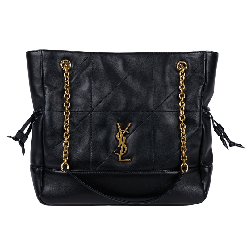 聖羅蘭 YSL SAINT LAURENT Jamie 小羊皮 小型 購物袋 833948AAB32 黑JAMIE小型購物袋 防塵袋/購買證明