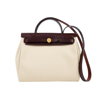 愛馬仕 Hermès Herbag Zip 31 HER31 Z刻 深棕HERBAG31 原廠盒子/防塵袋/鎖組(皮革輕微磨損)