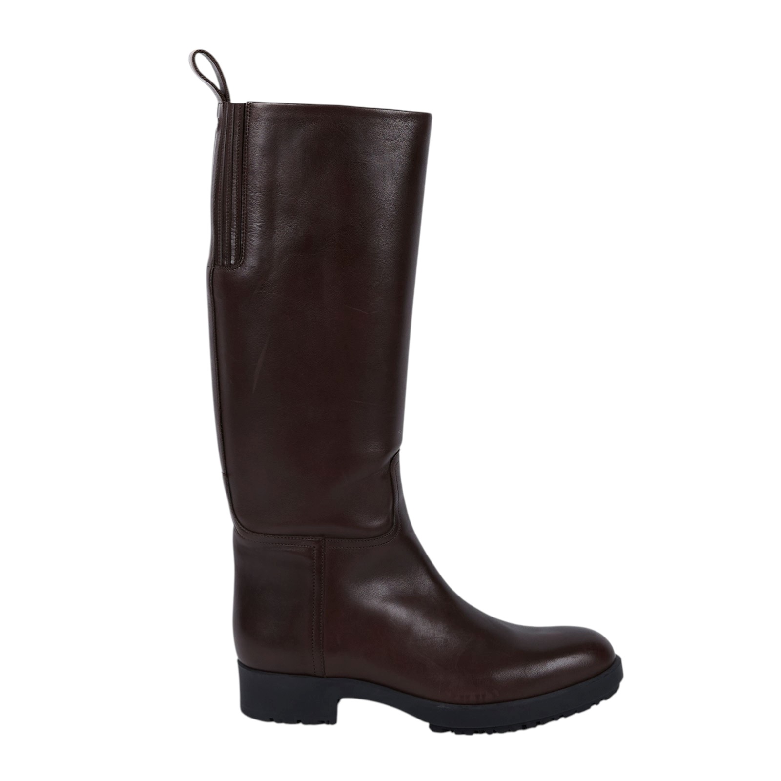 愛馬仕 Hermès Steeple 女士長靴 H800405Ev01400 #40 棕長靴 無附屬品