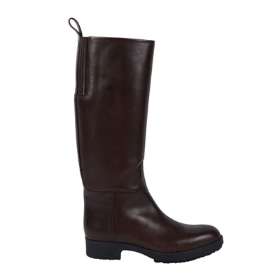 愛馬仕 Hermès Steeple 女士長靴 H800405Ev01400 #40 棕長靴 無附屬品