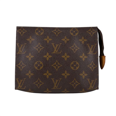 路易威登 LOUIS VUITTON Toiletry Pouch On Chain 經典帆布 肩背鍊帶 化妝包 盥洗包 M47544 原花手拿包 防塵袋