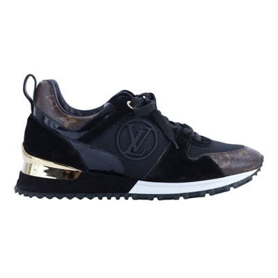 路易威登 LOUIS VUITTON Run Away運動鞋 女鞋 1A3CW1 黑原花RUN AWAY #36.5 原廠盒子/防塵袋/鞋帶