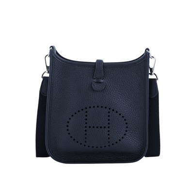 愛馬仕 Hermès Evelyne 16 Amazone bag 伊芙琳包 黑色 銀色五金 H069426CKAV W刻  原廠盒子/防塵袋/購買證明