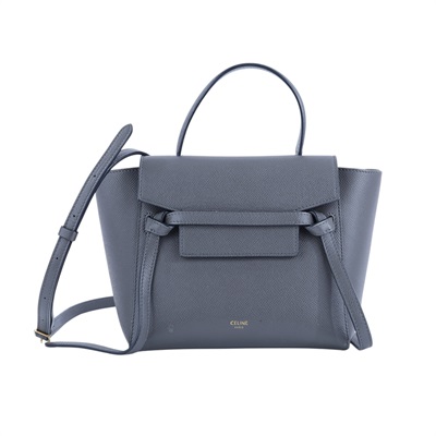 思琳 CELINE 珠地小牛皮 袖珍型 Belt 手袋 189003ZVA 深灰BELT BAG NANO 防塵袋