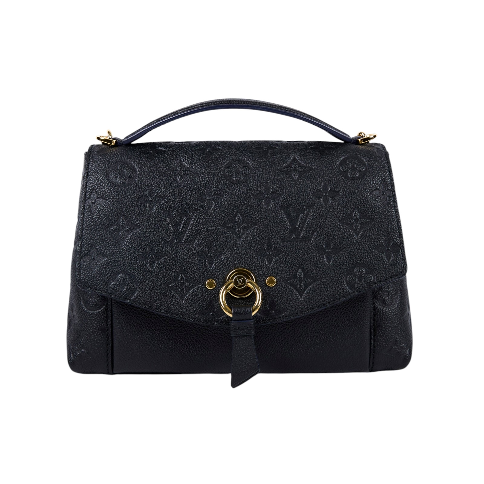 路易威登 LOUIS VUITTON Blanche BB 牛皮 壓紋 手提 肩背包 M43624 黑原花壓紋BLANCHE BB手提肩背包 無附屬品