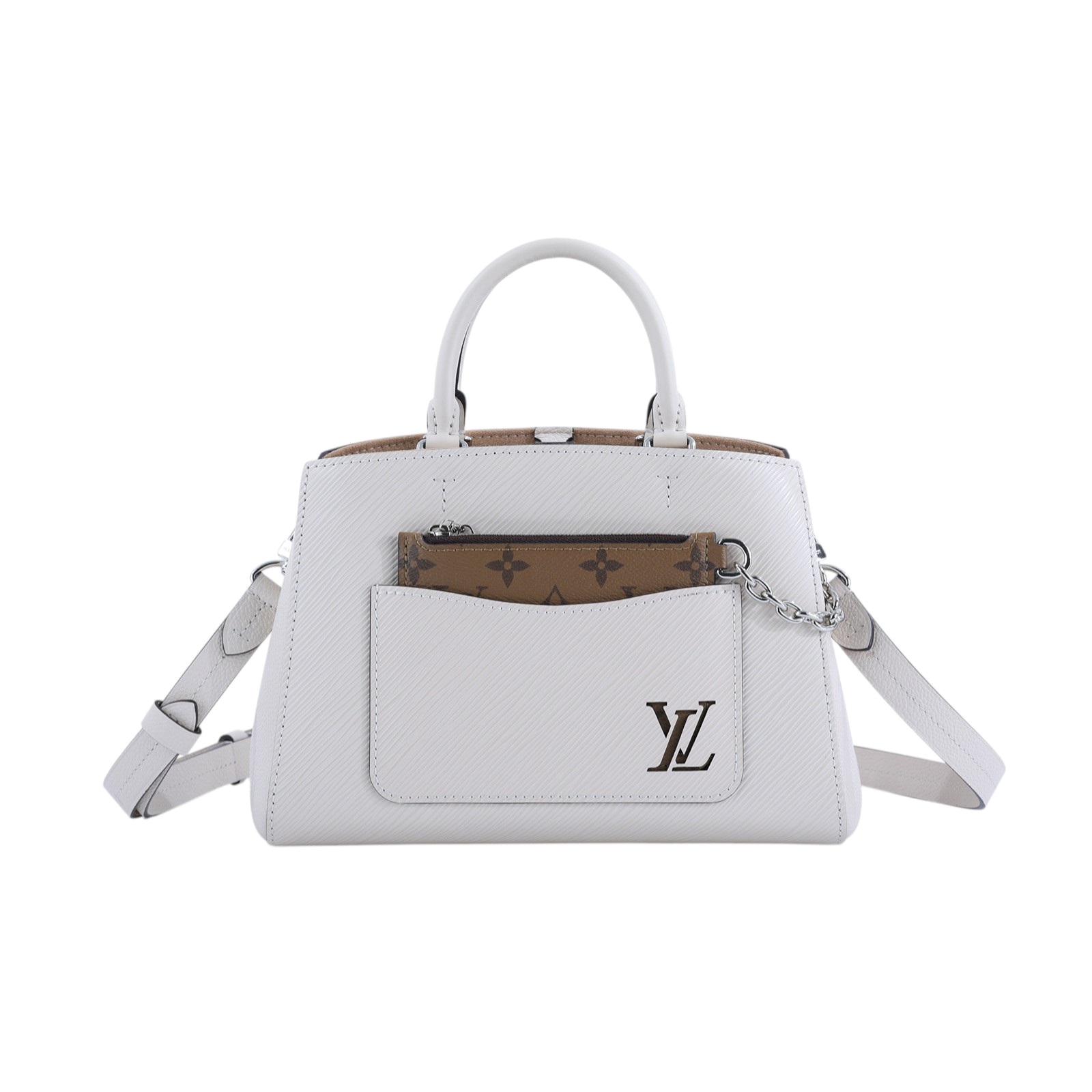 路易威登 LOUIS VUITTON Marelle Tote BB 手提包 石英白色 M20520 晶片款  防塵袋/購買證明影本/購買證明