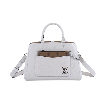 路易威登 LOUIS VUITTON Marelle Tote BB 手提包 石英白色 M20520 晶片款  防塵袋/購買證明影本/購買證明