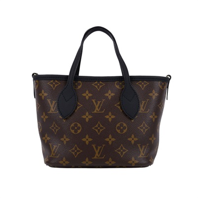 路易威登 LOUIS VUITTON 新款雙面設計 Neverfull Bandoulière Inside Out BB 托特包 黑色 M12099 晶片款  防塵袋