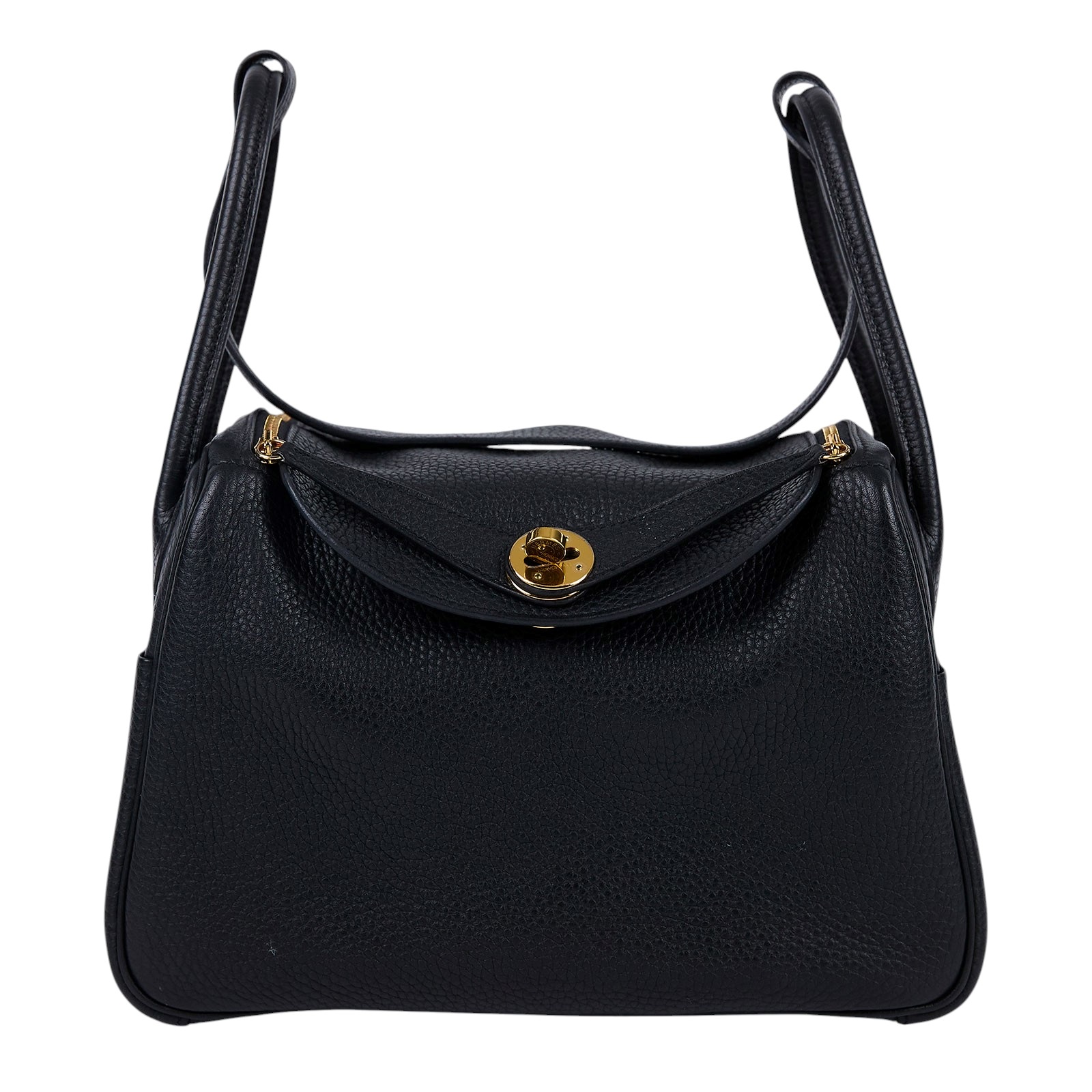 愛馬仕 Hermès Lindy 琳迪包 26 LD26 C刻 黑金釦LINDY26 無附屬品