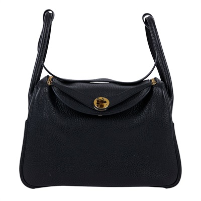 愛馬仕 Hermès Lindy 琳迪包 26 LD26 C刻 黑金釦LINDY26 無附屬品