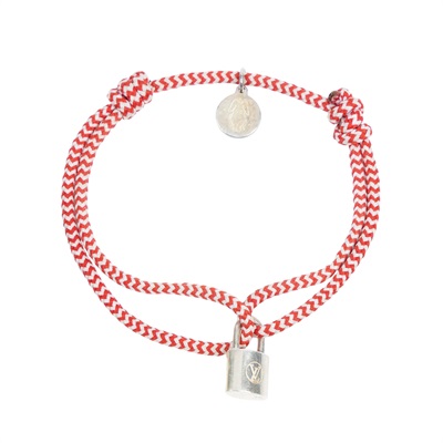 路易威登 LOUIS VUITTON Silver Lockit 純銀 手鍊 Q95705 純銀LOCKIT手環 原廠盒子/防塵袋/購買證明