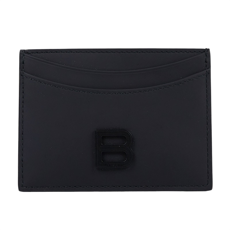 巴黎世家 BALENCIAGA Hourglass 卡片夾 6373702AAN7 黑卡包 原廠盒子/防塵袋/購買證明