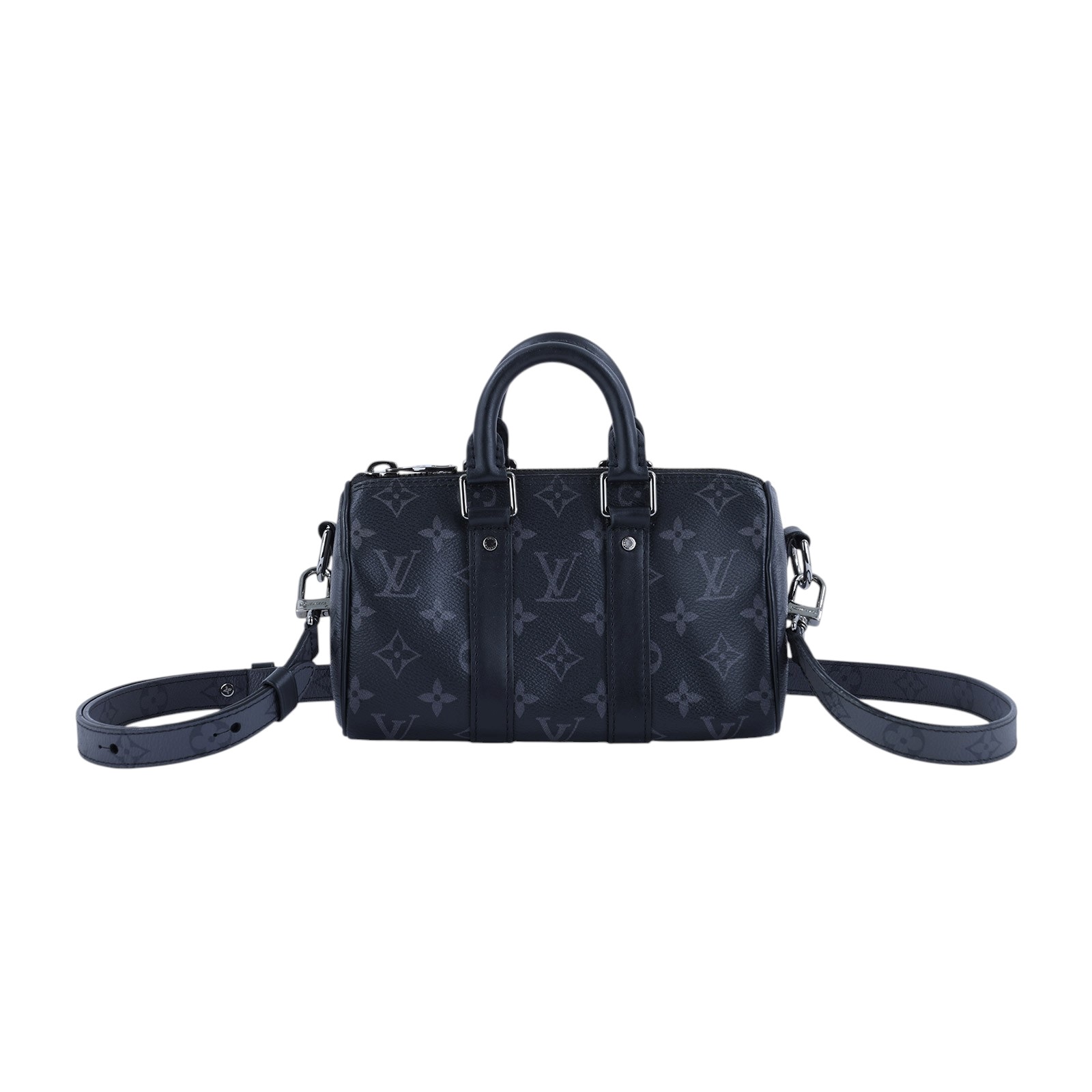 路易威登 LOUIS VUITTON KEEPALL XS 老花 小款 圓筒 側背包   M45947 晶片款  防塵袋/背帶/購買證明