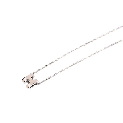 愛馬仕 Hermès Mini Pop H 耳釘 淺褐色 H608002FP55  灰銀MINI POP項鍊 原廠盒子