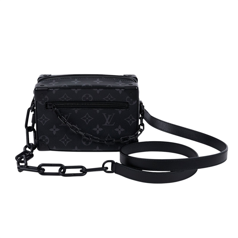 路易威登 LOUIS VUITTON Mini Soft Trunk 迷你 隨身包 黑色 M44735 晶片款 黑原花MINI SOFT TRUNK 防塵袋