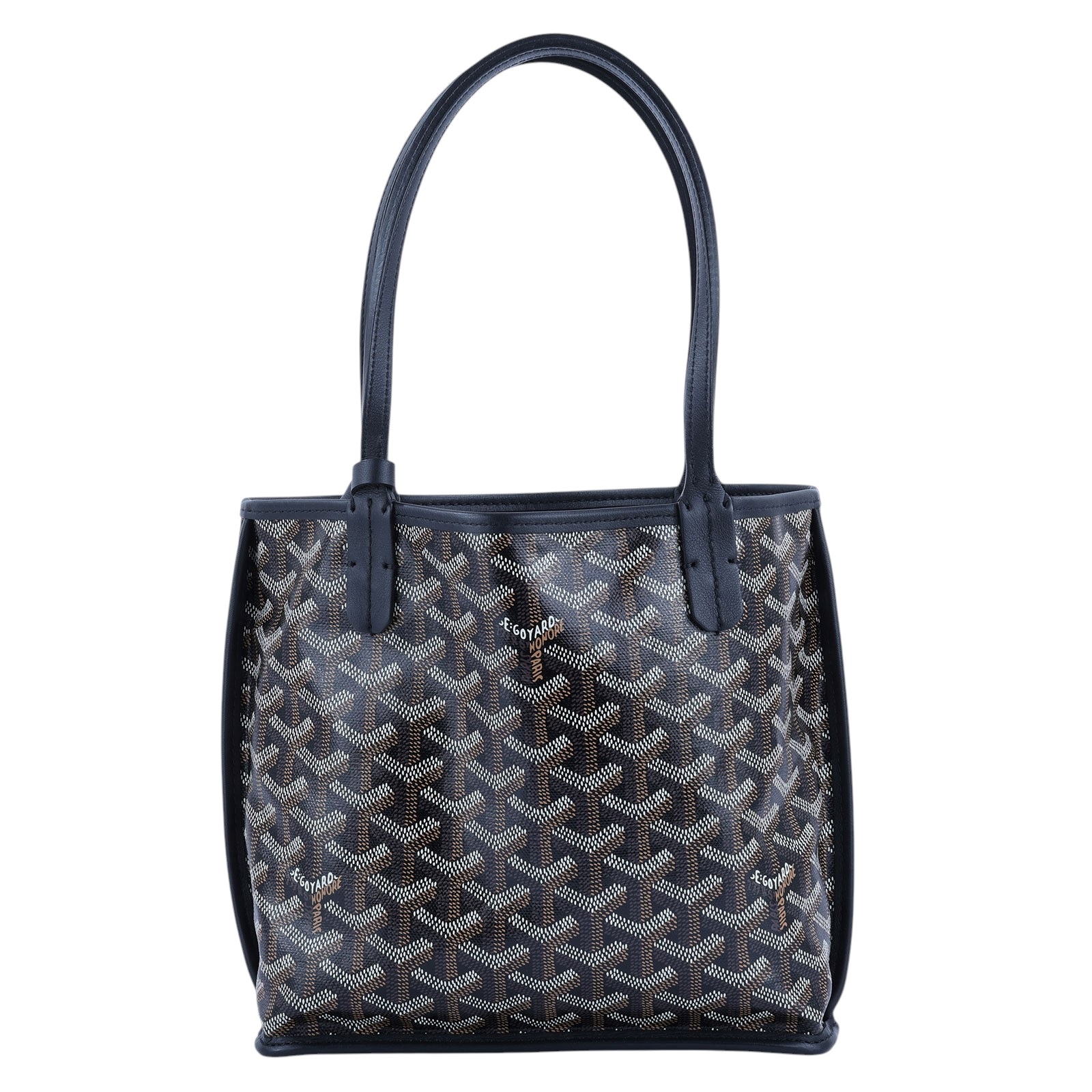 高雅德 GOYARD Anjou Mini Bag 托特包 ANJOUSMINCG 黑ANJOU MINI TOTE 防塵袋/購買證明
