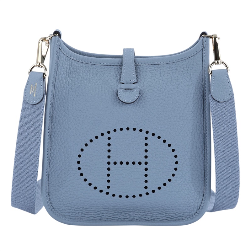 愛馬仕 Hermes Evelyne Bag Mini 伊芙琳包 Evelyne 16 木偶灰 金色五金 H085945CPBV K刻  原廠盒子/防塵袋/購買證明