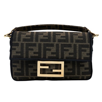 芬迪 FENDI Baguette  8BS017A6V5 棕FF迷你法棍包 原廠盒子/防塵袋/背帶