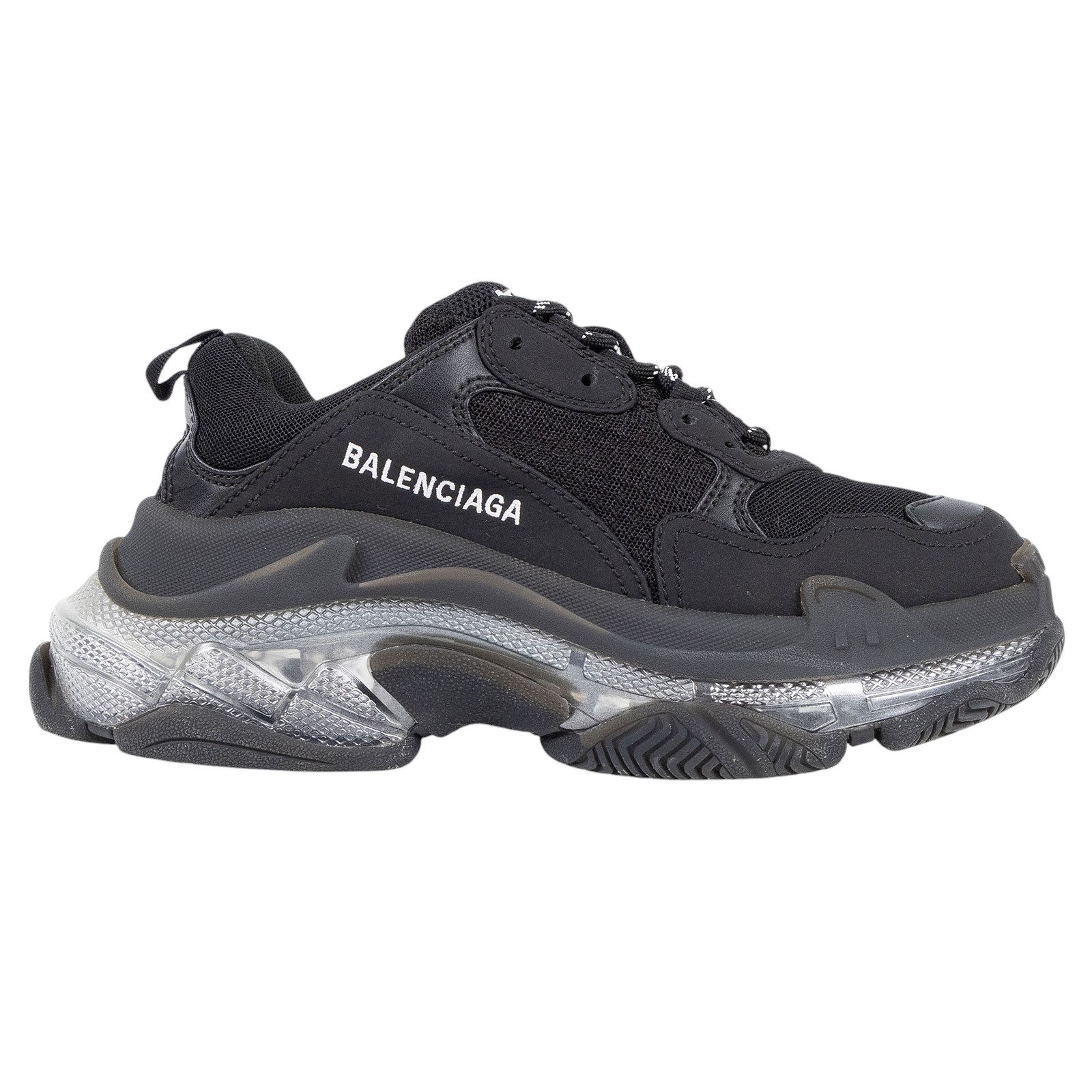 巴黎世家 BALENCIAGA Triple S Clear Sole 運動鞋 544351W2FB1_37  防塵袋/原廠盒子/鞋帶