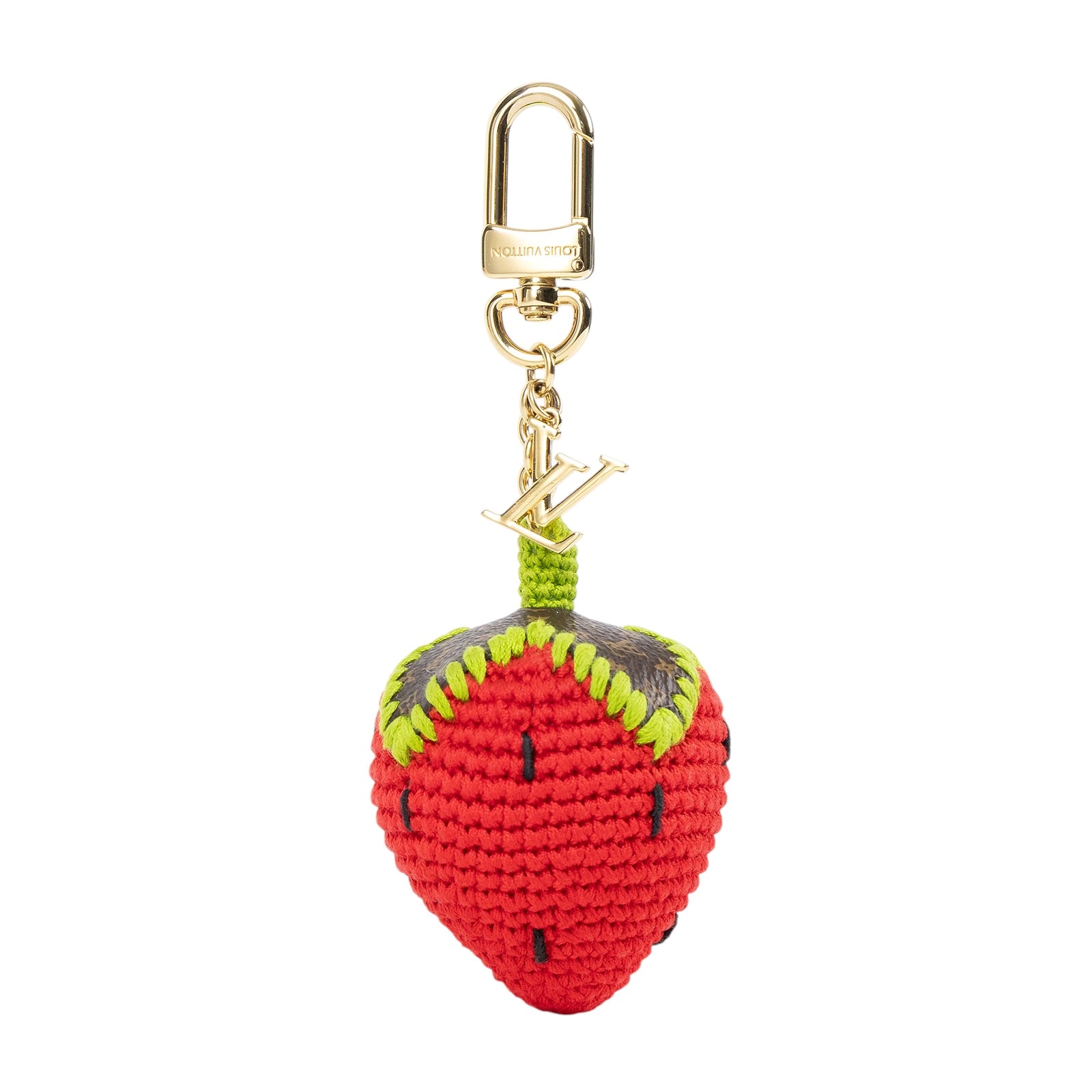 路易威登 LOUIS VUITTON Berrylicious Crochet 包包吊飾 M02583  原廠盒子/防塵袋/購買證明