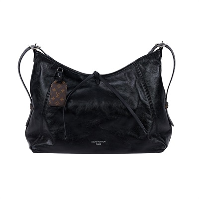 路易威登 LOUIS VUITTON CarryAll Vibe MM 手提 肩背包 黑色 M25143 晶片款 黑CARRYALL VIBE MM 防塵袋