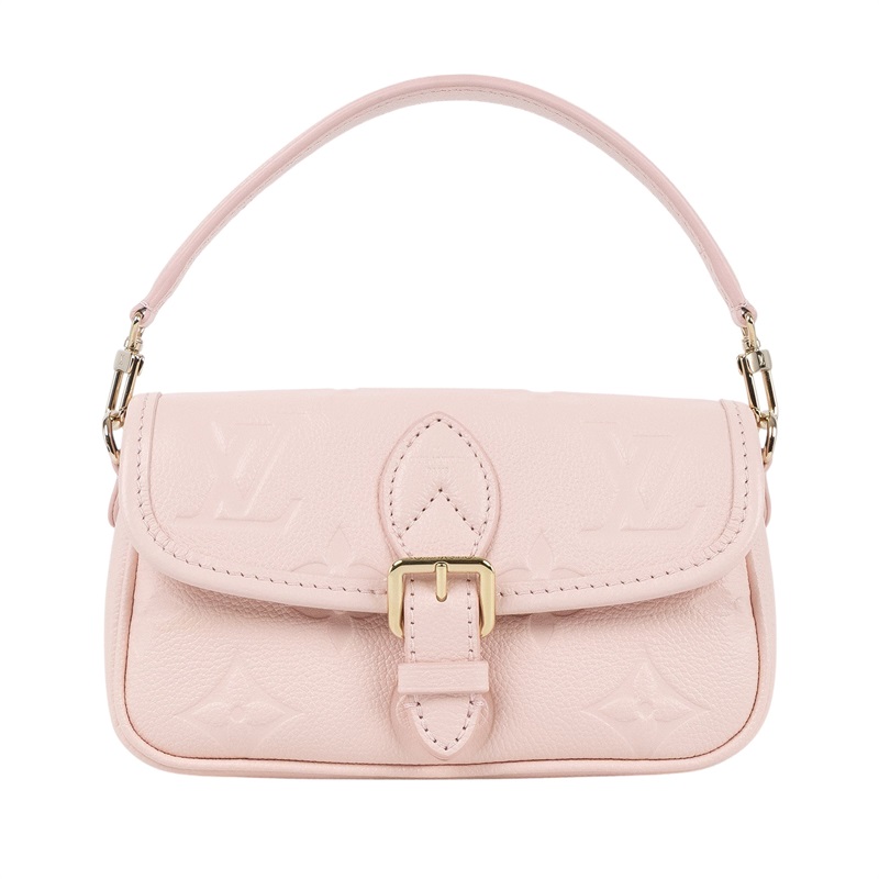 路易威登 LOUIS VUITTON Nano Diane 腋下包法棍 單肩背包 粉紅色 M83566 晶片款 粉NANO DIANE 原廠盒子/防塵袋