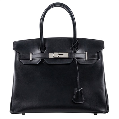 愛馬仕 Hermes Birkin Bag 柏金包 30 BK30 C刻/CSX797 黑BIRKIN30 BOX皮 鎖組